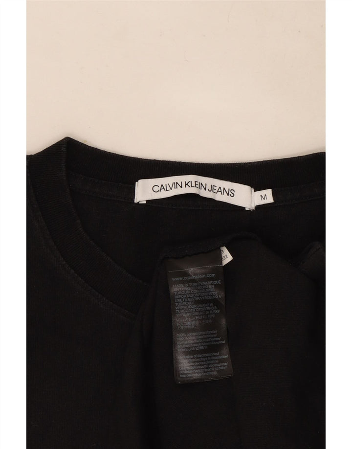 Męska koszulka T-shirt Calvin Klein Jeans, średnia czarna, bawełniana