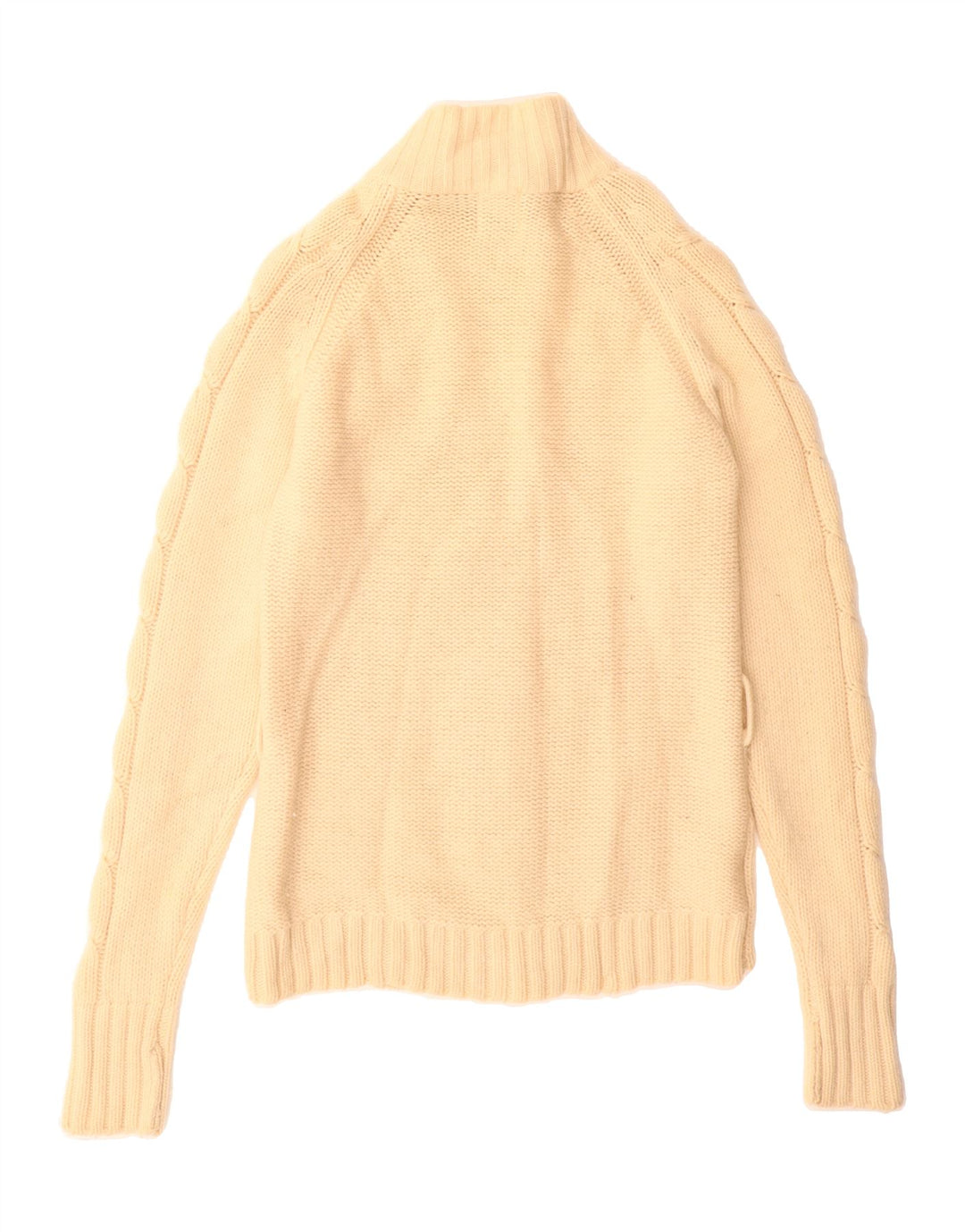 WOOLRICH Girls Cardigan Sweater 13-14 Years Beige Wool Vintage Woolrich and Second-Hand Woolrich from Messina Hembry 