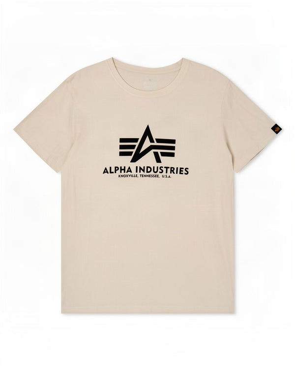 Damska koszulka z grafiką Alpha Industries Top UK 14, duża, biała bawełna