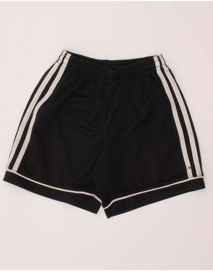 ADIDAS Boys Climalite Sport Shorts 7-8 Years  Black Polyester