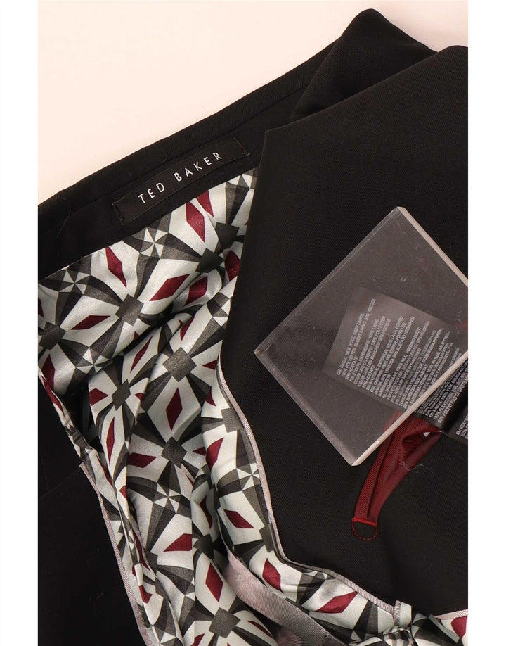 Męska marynarka zapinana na 2 guziki Ted Baker UK 42 XL, czarna wełna