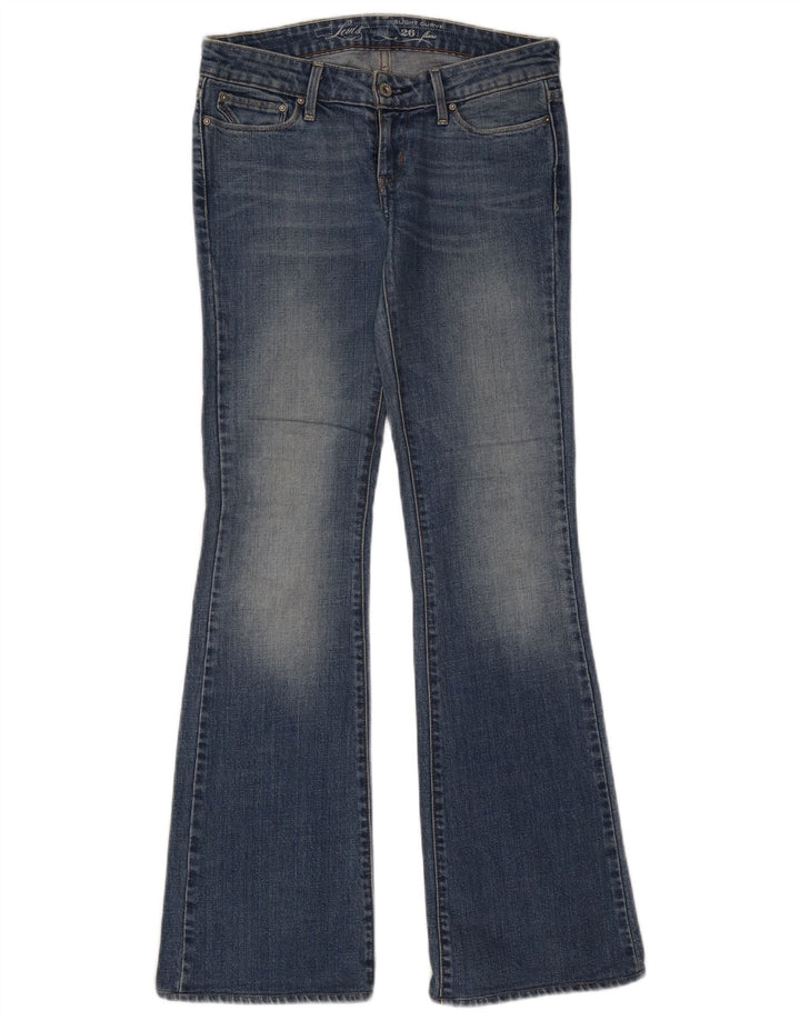 Damskie jeansy LEVI'S Slight Curve Bootcut W26 L32 Niebieska bawełna