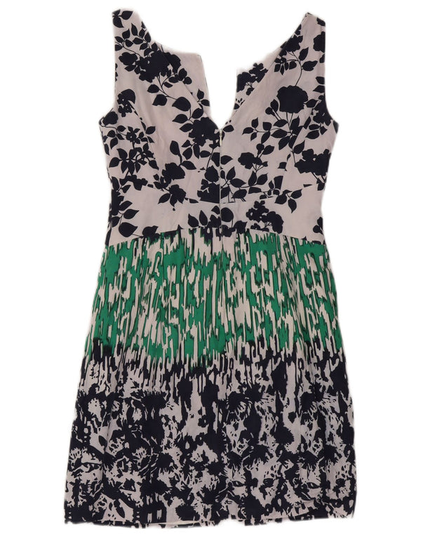 Luisa Spagnoli Womens Sleeveless Sheath Dress IT 42 Medium White Floral