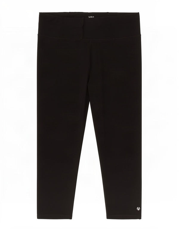 Damskie legginsy Capri Marks & Spencer UK 20 2XL, czarny poliester