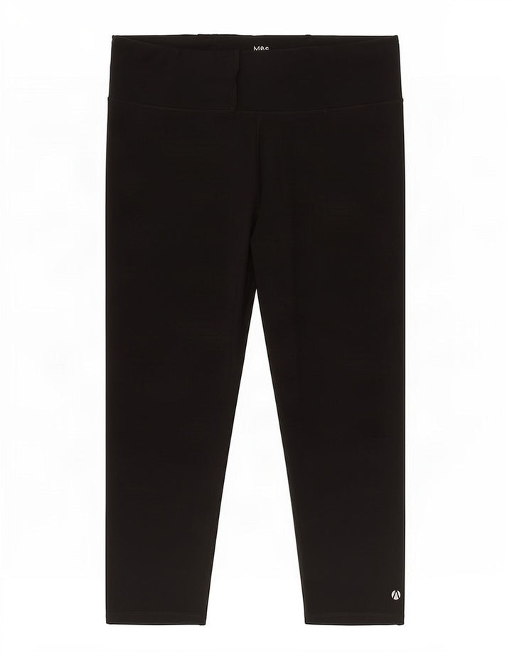 Damskie legginsy Capri Marks & Spencer UK 20 2XL, czarny poliester