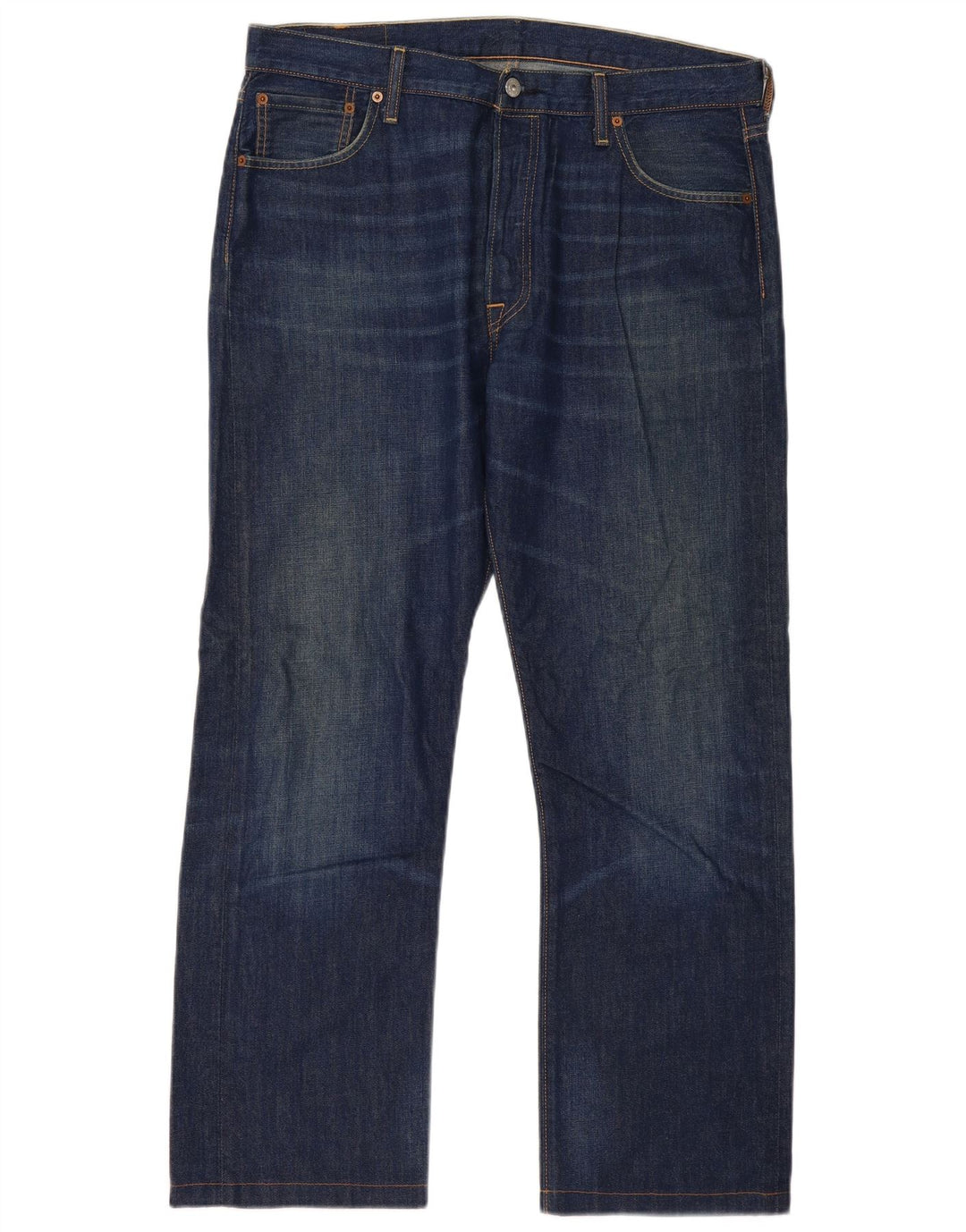 Męskie jeansy Levi's 501 Straight W36 L30 Niebieskie bawełniane