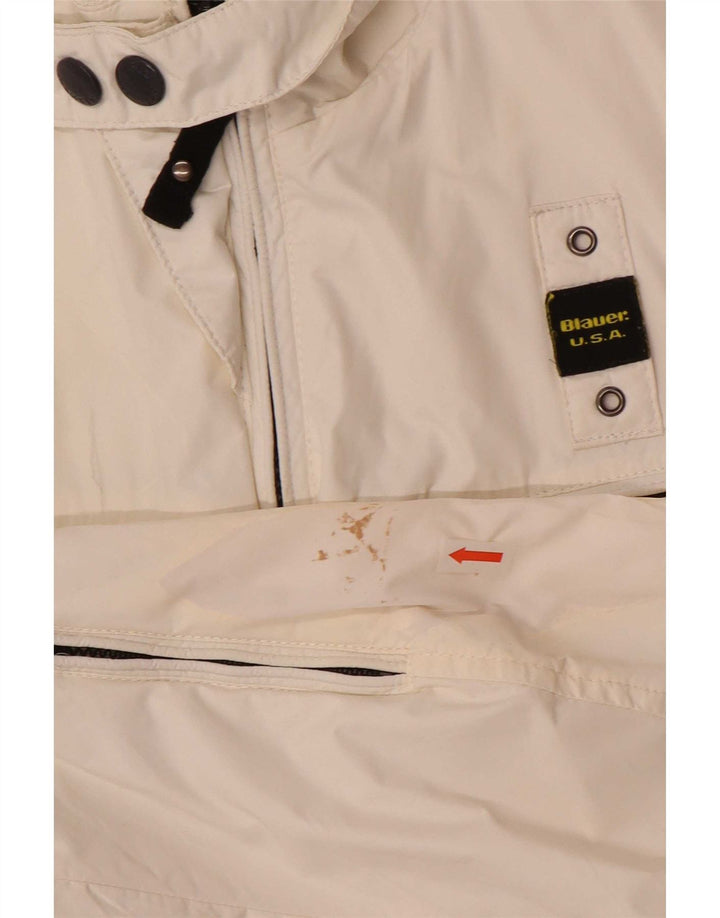 Damska kurtka bomber Blauer UK 10 Small White Nylon