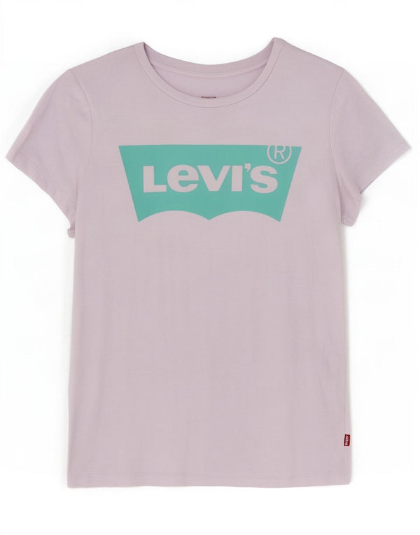 Damska koszulka z grafiką Levi's Top UK 10, mała, fioletowa bawełna