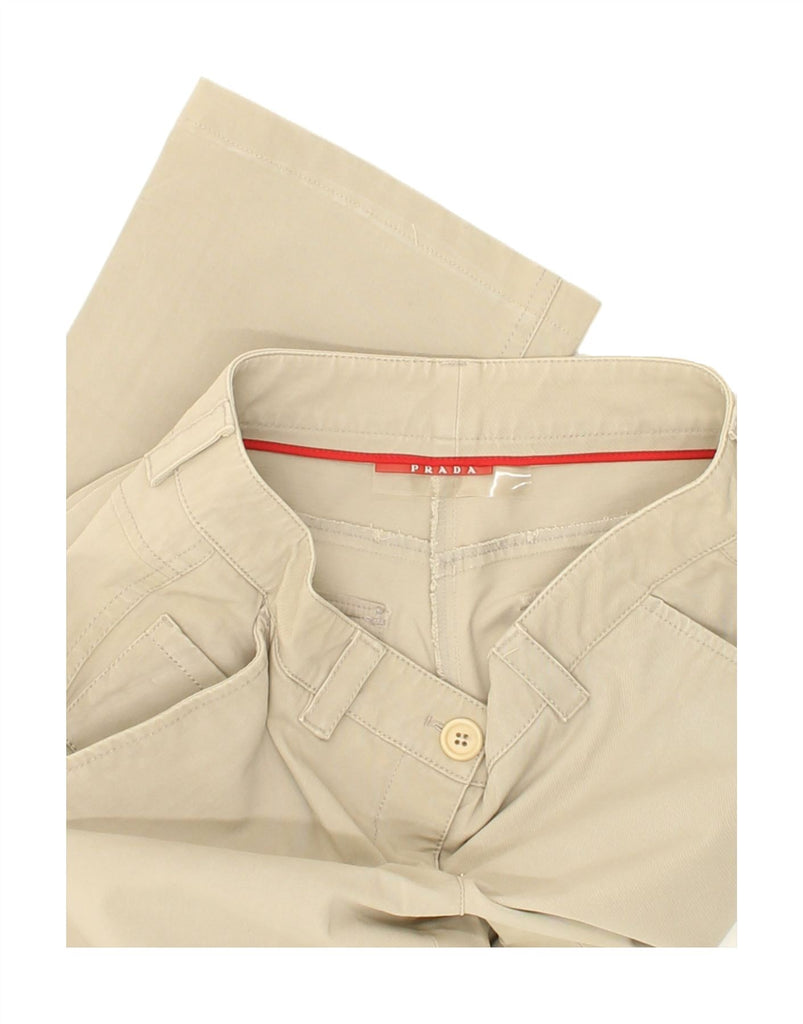 PRADA Womens Straight Chino Trousers EU 40 Medium W30 L30 Beige Cotton Vintage Prada and Second-Hand Prada from Messina Hembry 