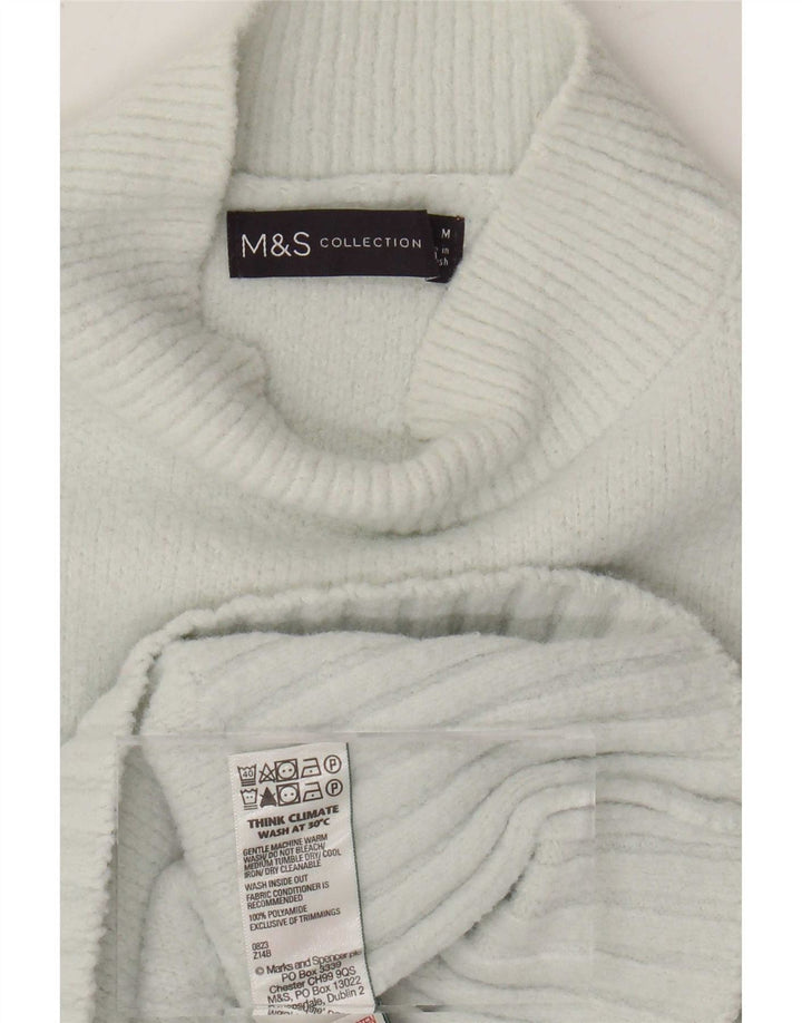 Marks & Spencer Damski sweter z golfem UK 14, średni niebieski