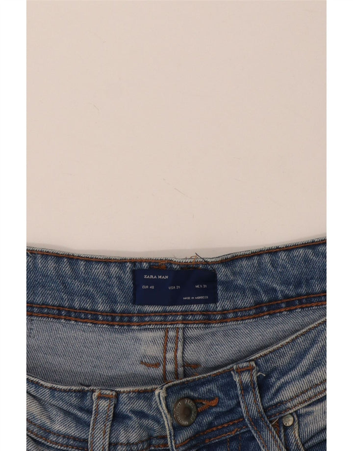 Męskie jeansy slim fit Zara EU 40 Medium W31 L27 Niebieskie