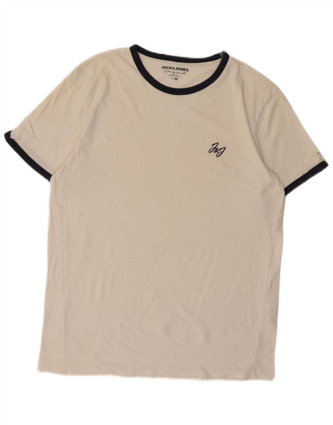T-shirt męski Jack & Jones, średni, biały, bawełniany
