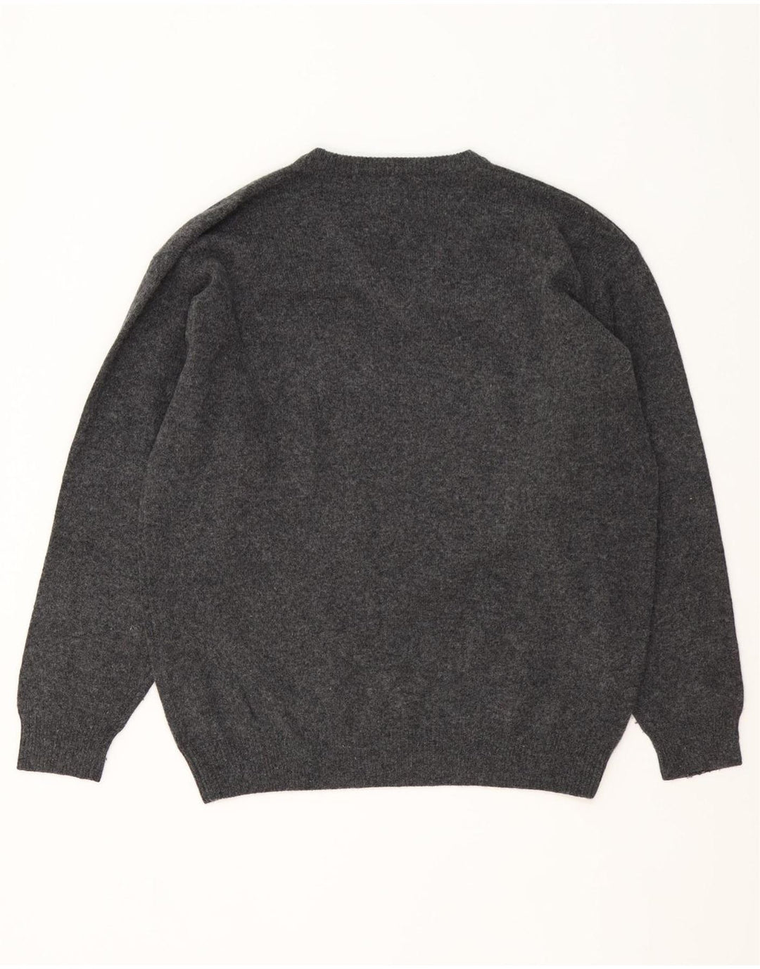 Męski sweter z dekoltem w kształcie litery V Sergio Tacchini XL, szara wełna