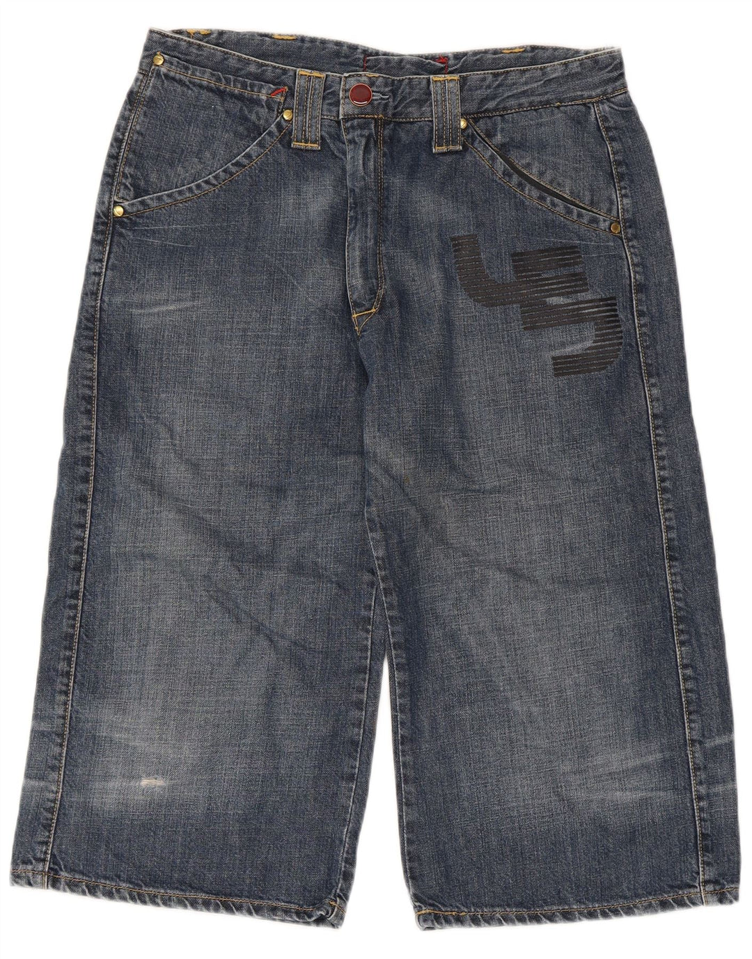 Męskie bermudy Levi's Graphic Denim Medium W32, niebieska bawełna