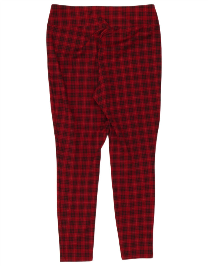 Spodnie damskie Gap Skinny Casual, średnie W30 L26, czerwona kratka
