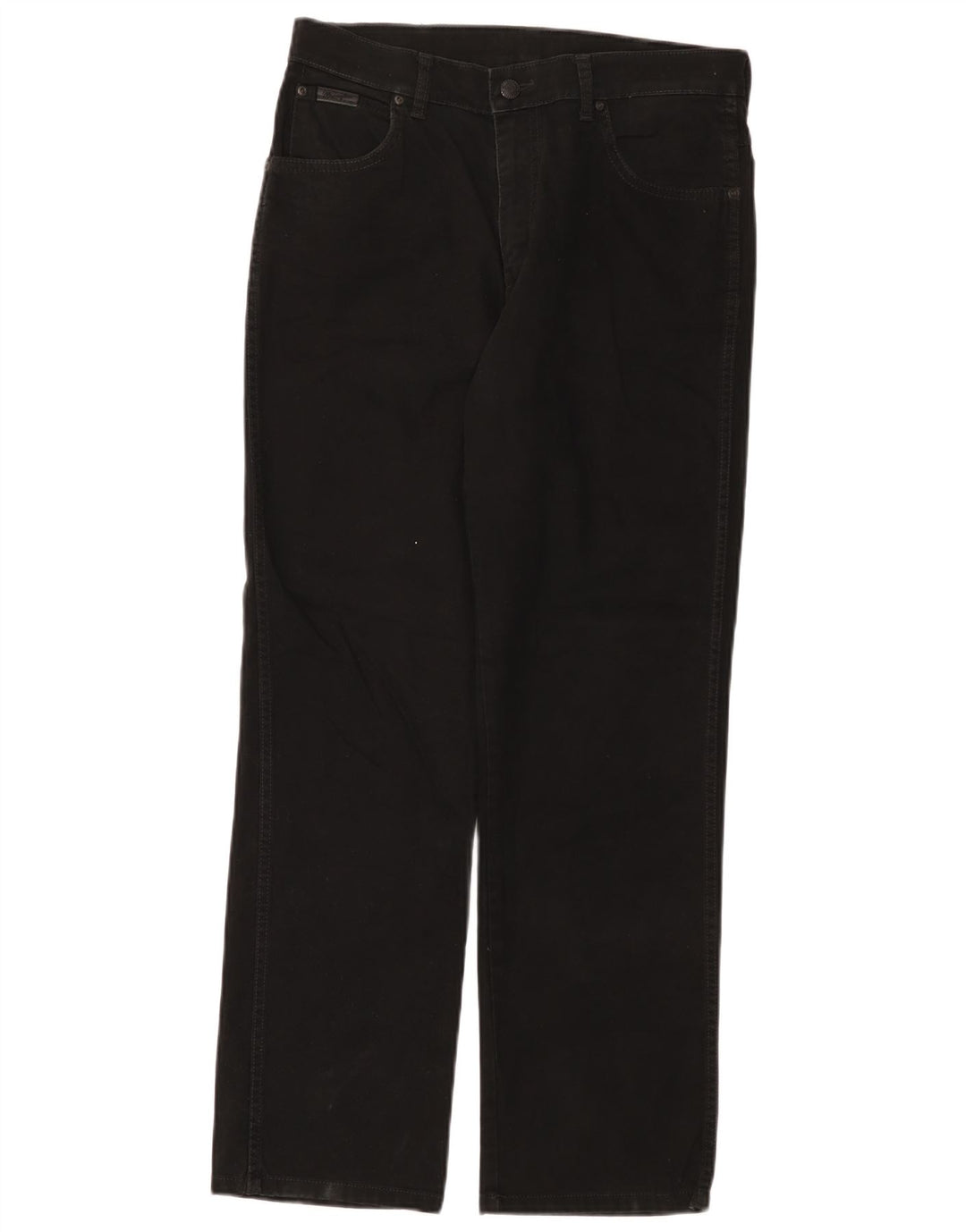 Męskie jeansy Wrangler Texas Stretch Straight W33 L30 Czarne bawełniane