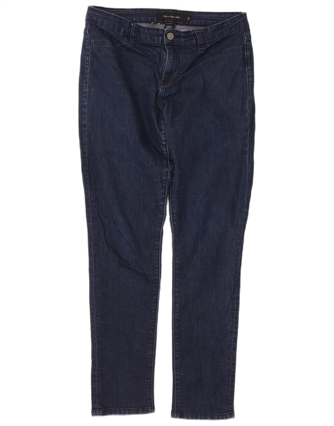 Calvin Klein Jeans Damskie wąskie dżinsy US 10 Medium W32 L29 Granatowa bawełna