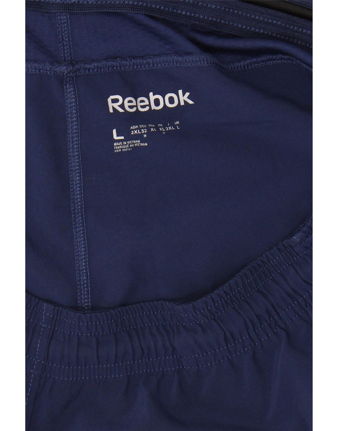Męskie spodenki sportowe REEBOK, duże, granatowe, z poliestru