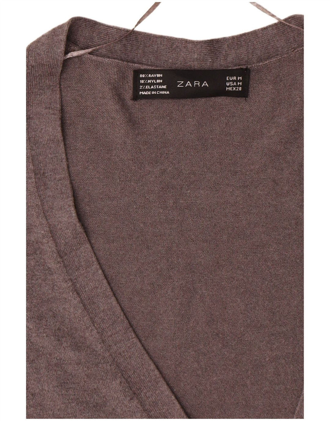 Sweter damski Zara Cardigan UK 12 Średni szary Rayon