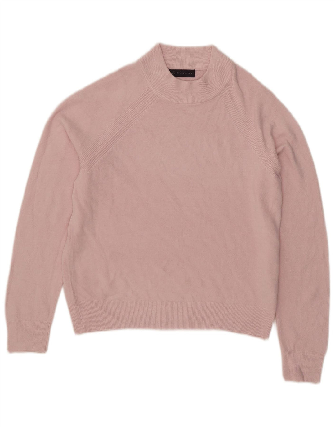 Marks & Spencer Damski sweter z golfem, UK 8, mały różowy