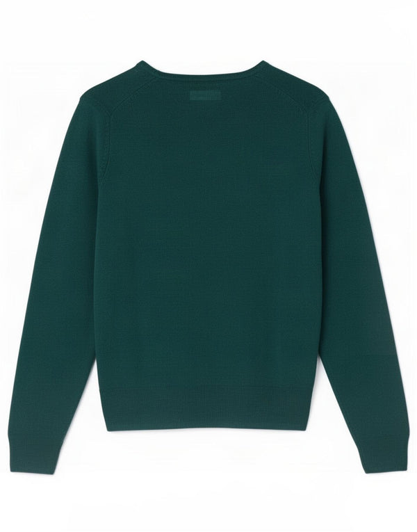 Marks & Spencer Damski sweter z dekoltem w kształcie litery V, UK 16, duży zielony