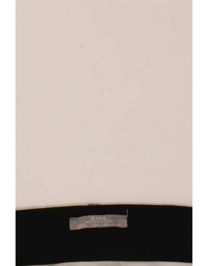Spódnica mini Zara damska w abstrakcyjny wzór, duża, W30, beżowa
