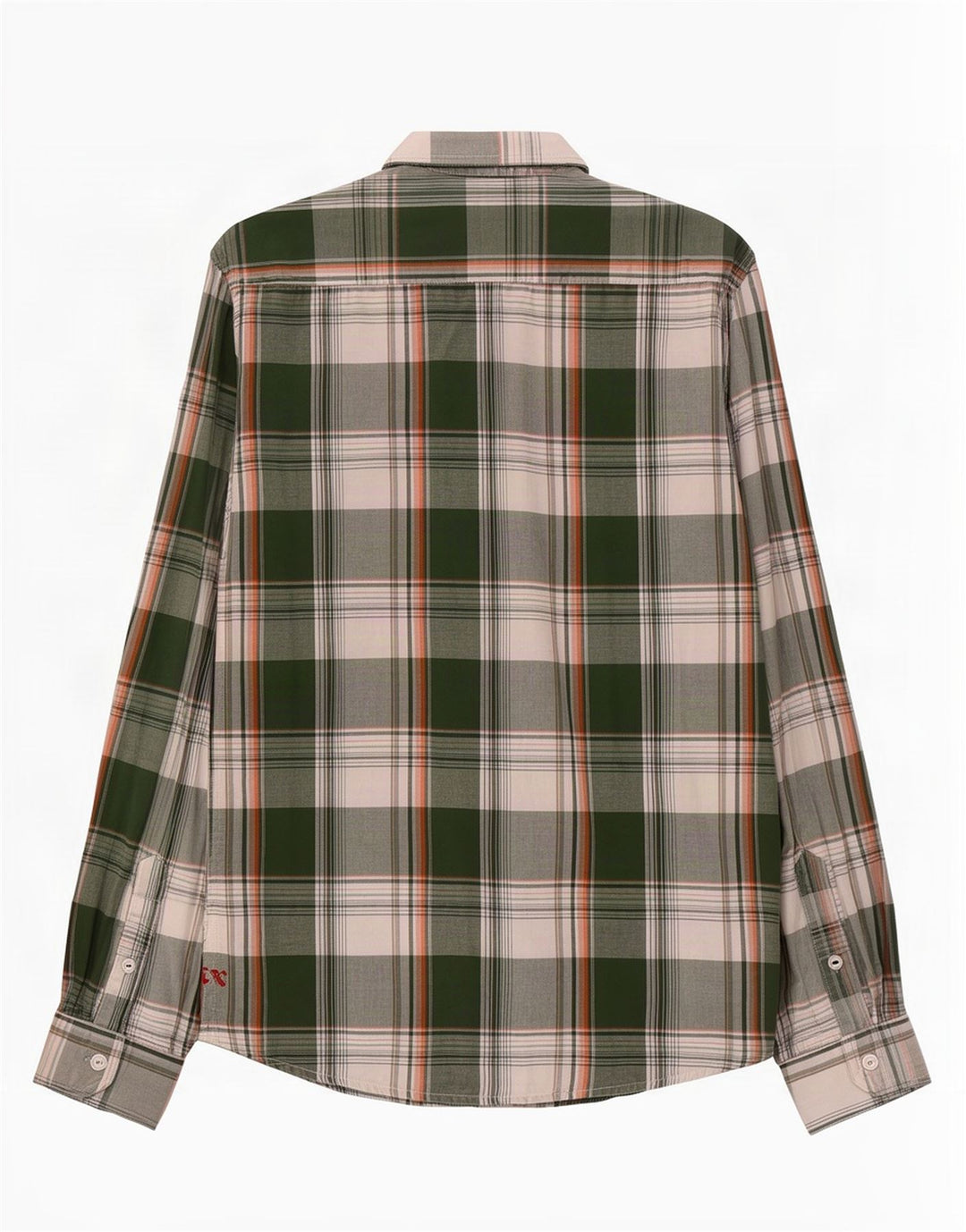 Męska koszula flanelowa Jack & Jones, duża, bawełniana w zieloną kratę