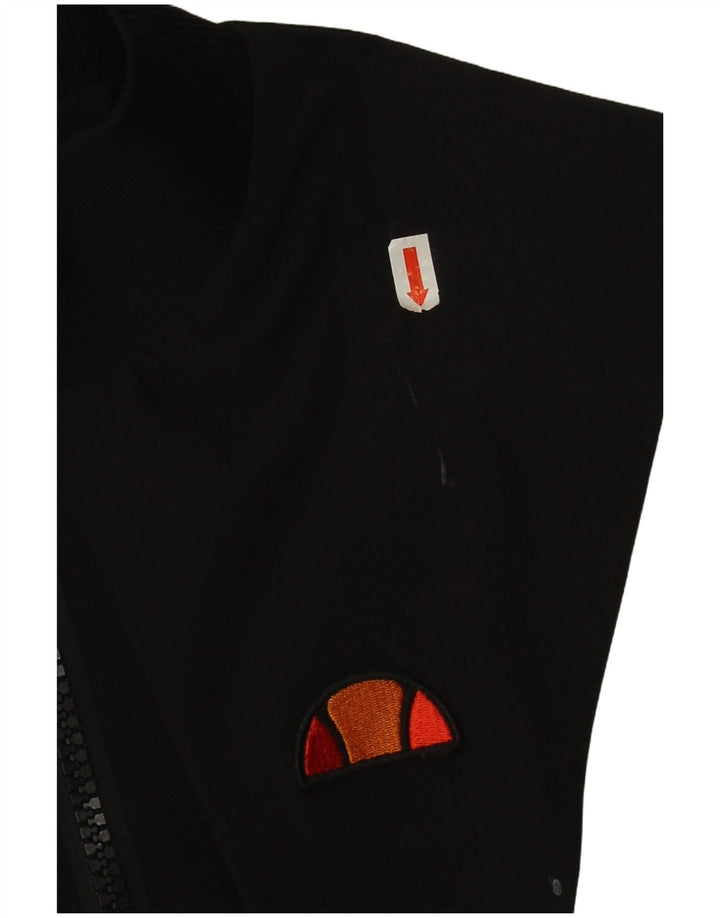 Damska kurtka dresowa Ellesse Crop Top UK 10 Small Black Colorblock