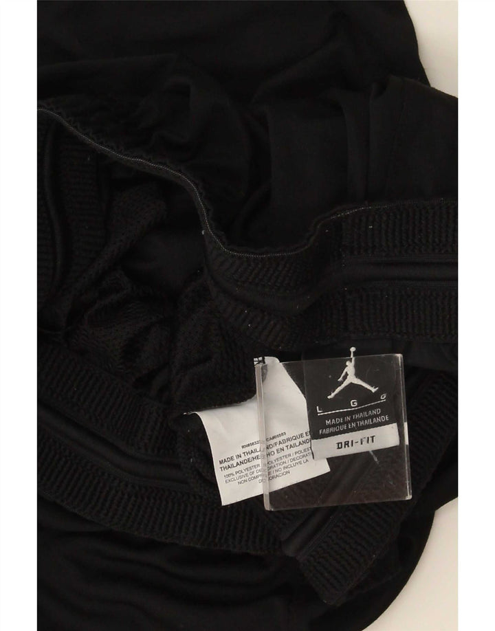 Męskie spodenki sportowe Jordan Dri Fit, duży czarny poliester z blokami kolorów