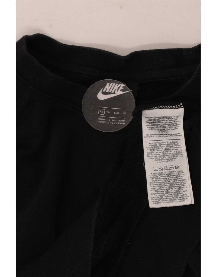 Męska bluza z grafiką Nike, sweter XS, czarna, bawełniana