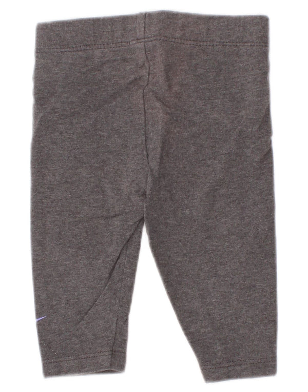 Legginsy Nike Baby Girls Graphic w wieku 0-3 miesięcy, szare, bawełniane