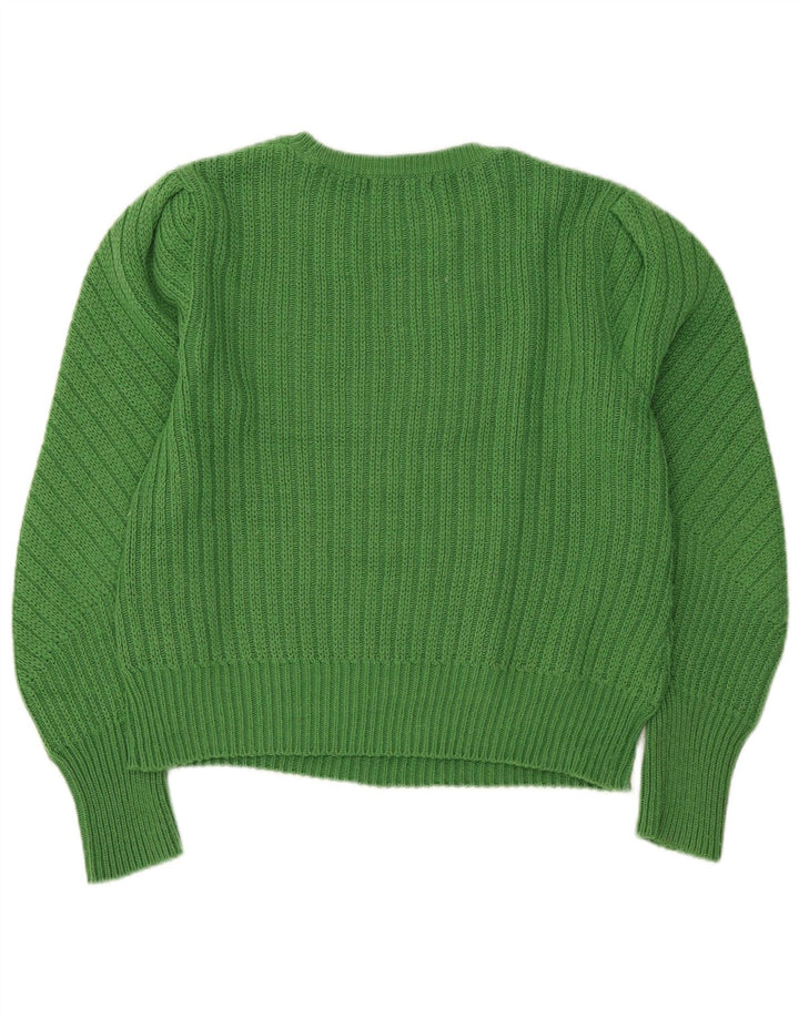 Marks & Spencer Damski sweter z dekoltem w łódkę, UK 12, średni zielony