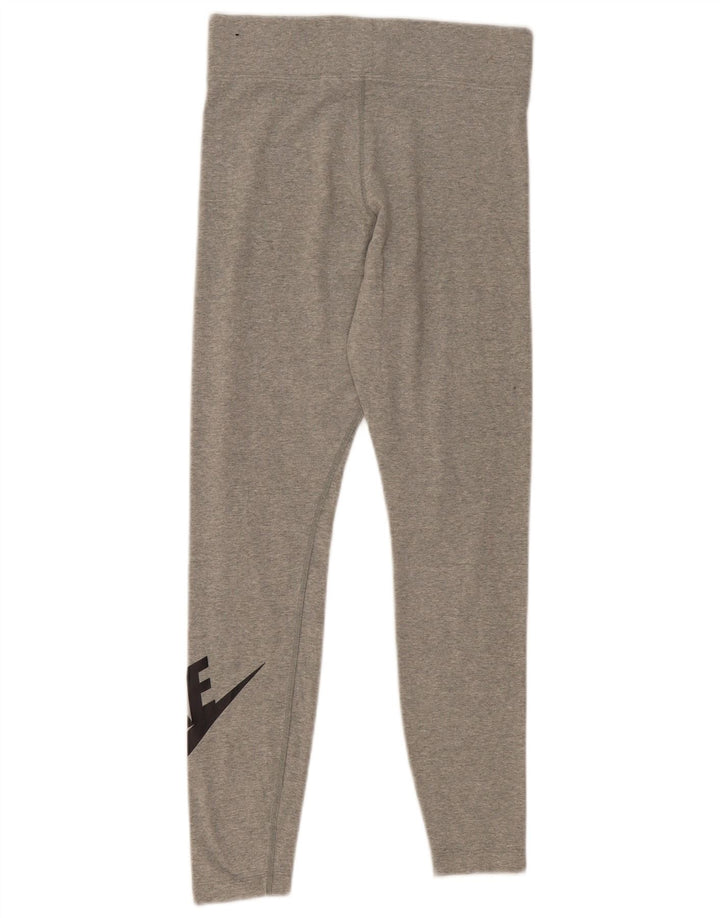Legginsy damskie Nike UK 12, średnioszare, bawełniane