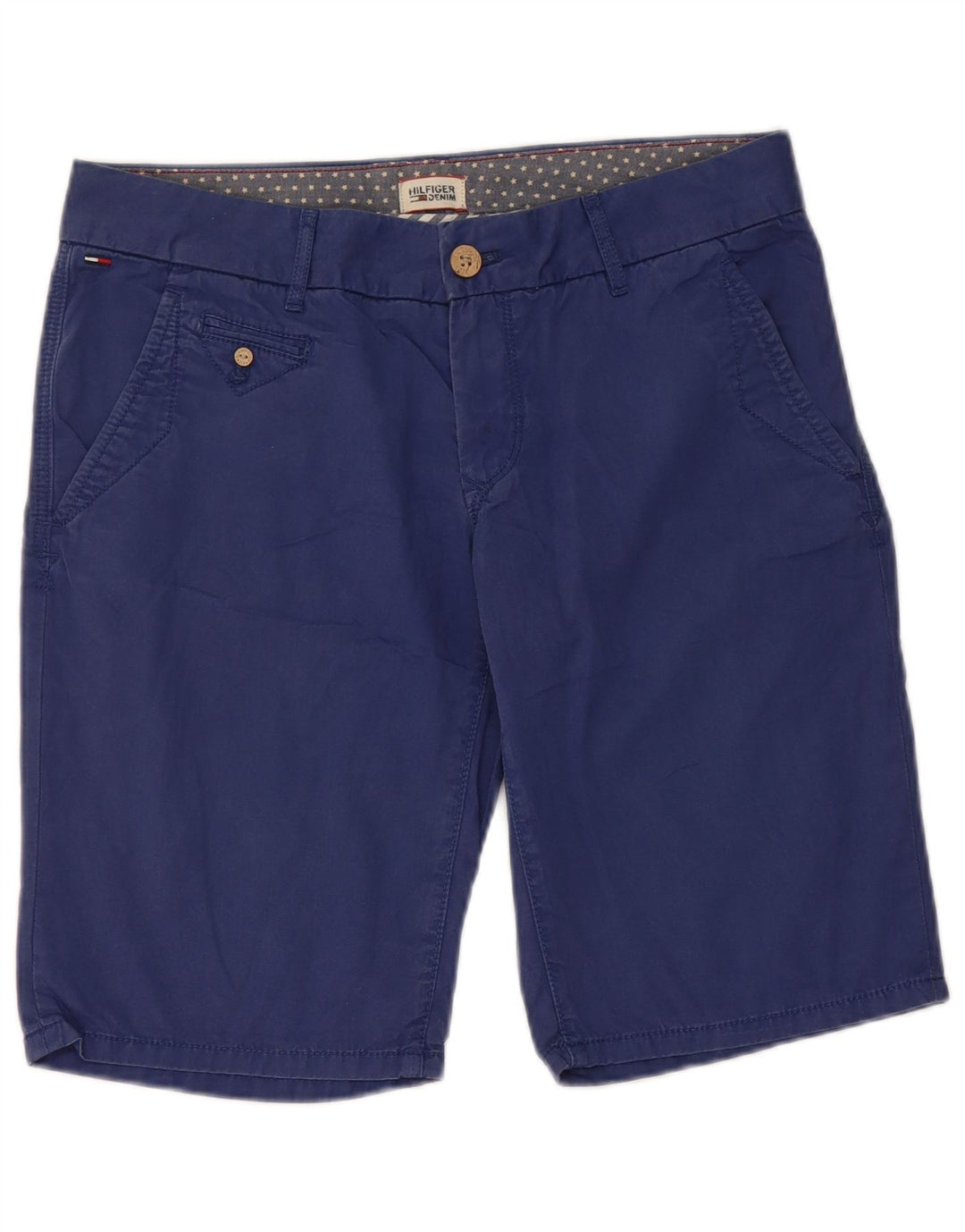 Damskie spodenki Chino Tommy Hilfiger W28 Średni niebieski, bawełniany