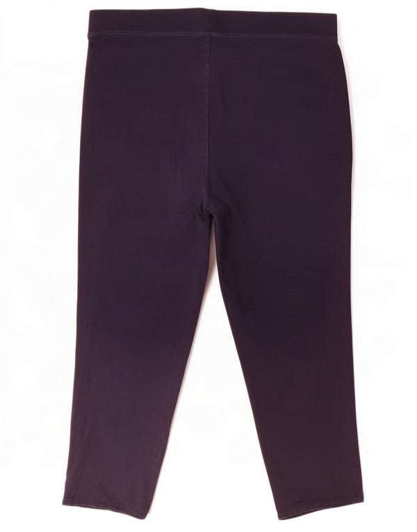 Damskie spodnie dresowe Marks & Spencer UK 24 4XL Granatowe, bawełniane