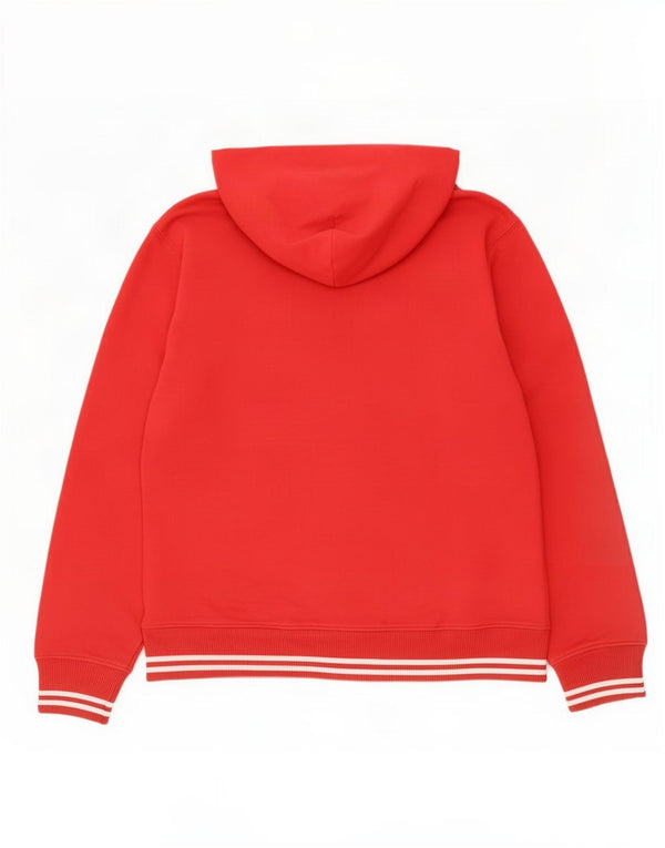Męski sweter z kapturem i zamkiem błyskawicznym Tommy Hilfiger XL, czerwony, bawełniany