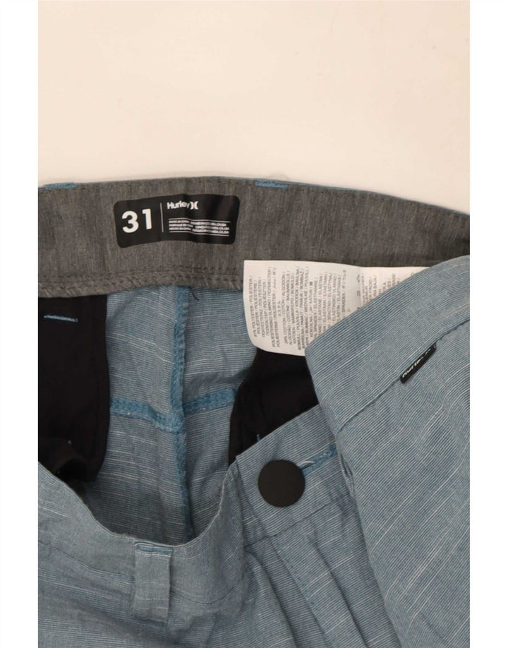 Męskie spodenki chino Hurley W31, średni niebieski, nakrapiany poliester