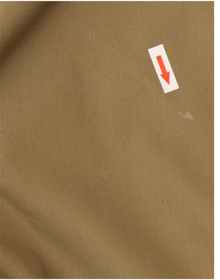 KLASYCZNY damski, oversize'owy, długi trencz UK 16, duży, khaki, poliester