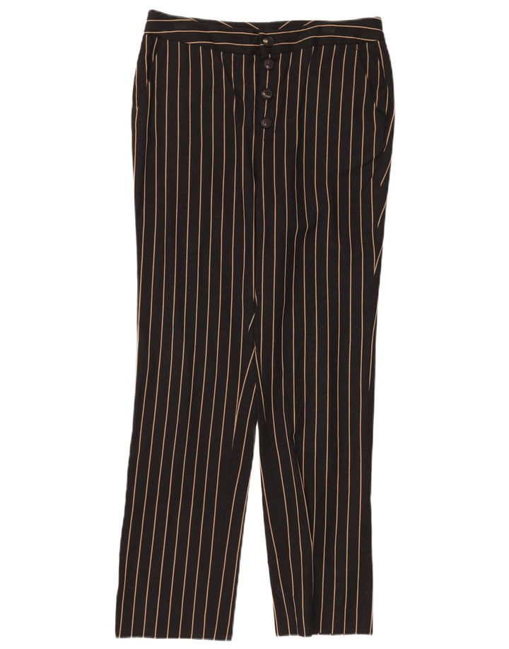 Spodnie Chino MASSIMO DUTTI Damskie z wysokim stanem EU 38 Small W28 L28 Czarne