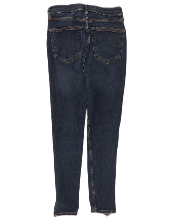 Topshop Damskie Jamie Skinny Jeans W28 L30 Niebieskie bawełniane
