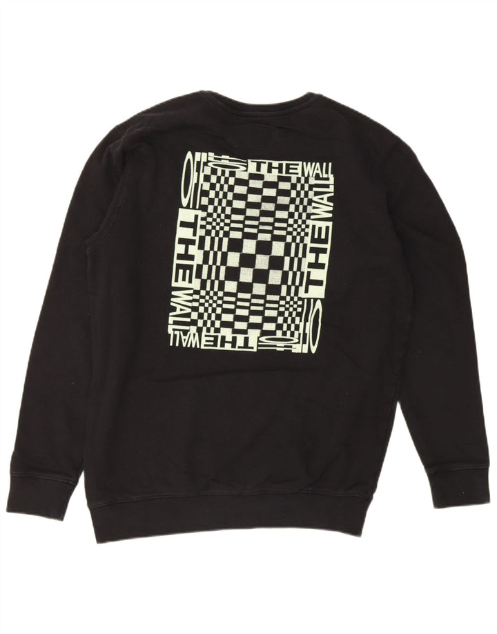 Męska bluza z grafiką Vans, duża, czarna, bawełniana