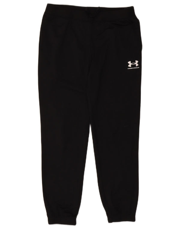 Under Armour Boys Tracksuit Trousers Joggers 13-14 Years XL Black Polyester