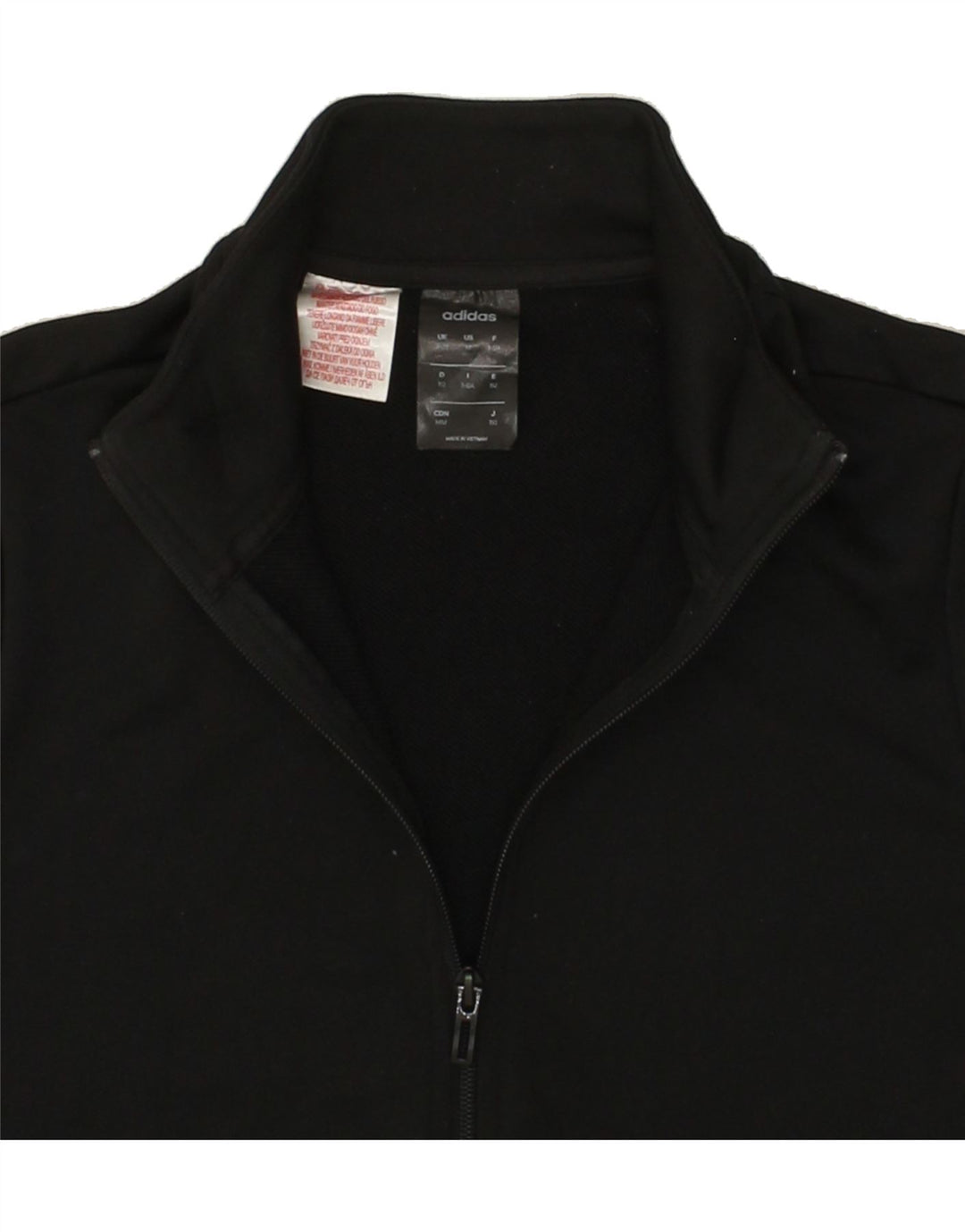 ADIDAS Boys Graphic Tracksuit Top Jacket 11-12 Years Black Polyester Vintage Adidas and Second-Hand Adidas from Messina Hembry 