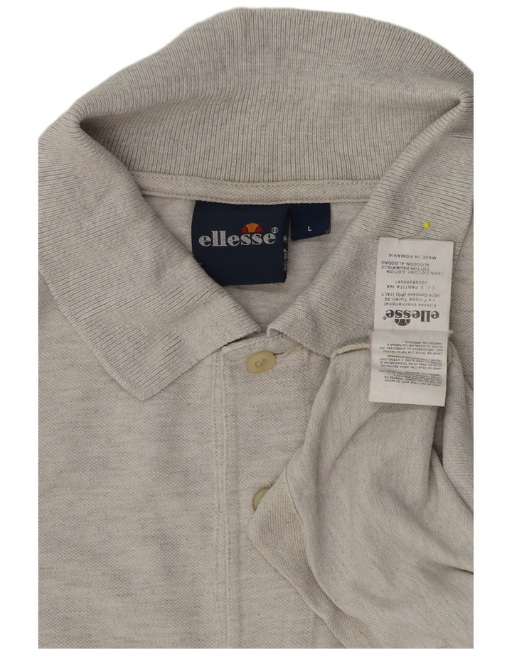 Męska koszulka polo Ellesse, duża, szara, bawełniana