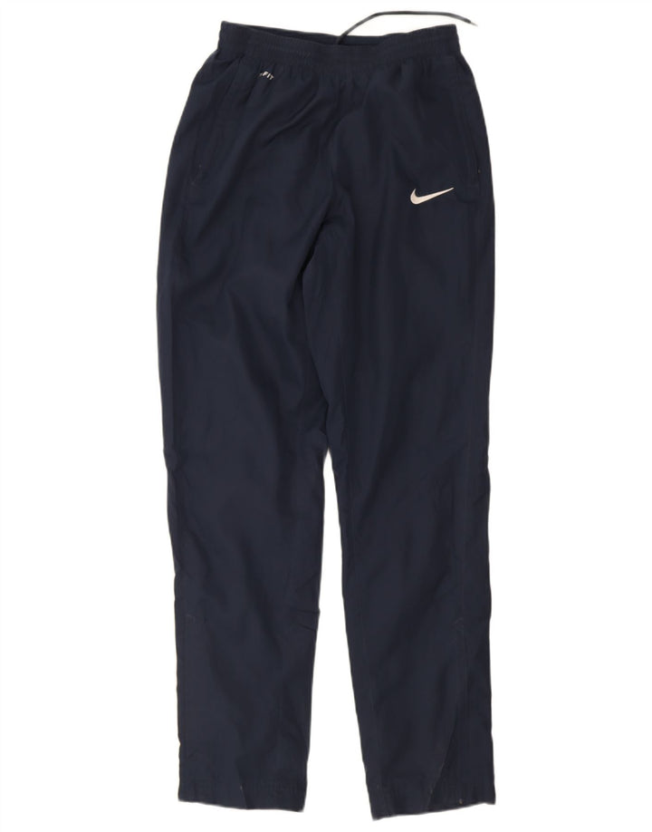 Męskie spodnie dresowe Nike Dri Fit, małe, granatowe, poliestrowe