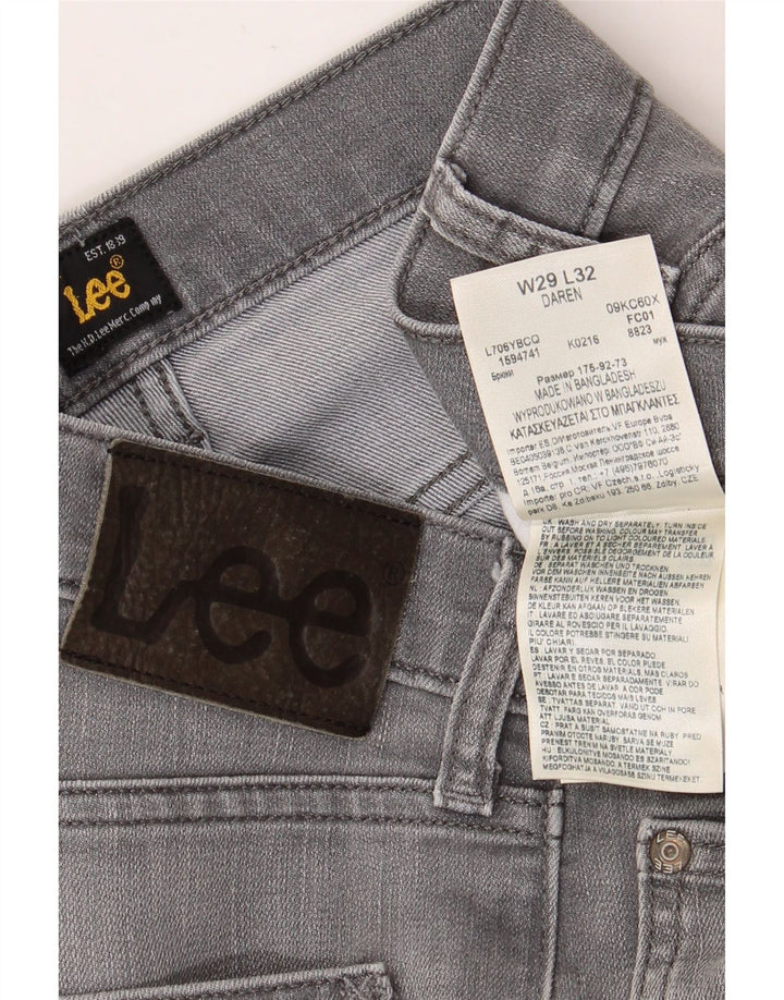 Damskie jeansy LEE Daren Slim W29 L28 Szara bawełna
