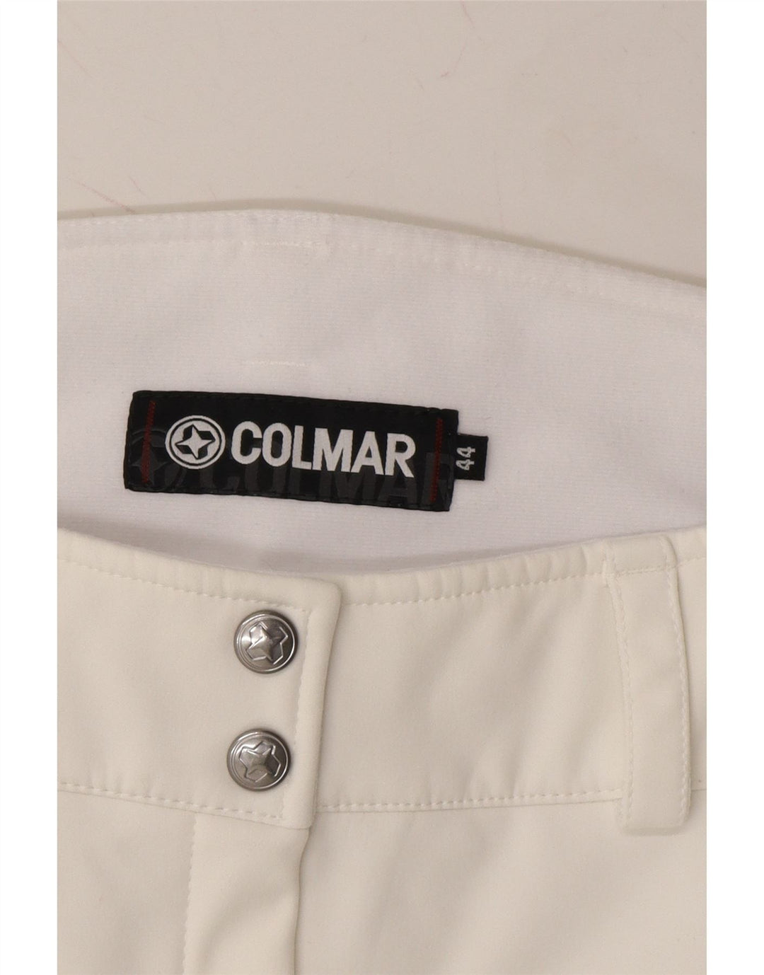 COLMAR Womens Straight Windbreaker Trousers IT 44 Medium W30 L27 White Vintage Colmar and Second-Hand Colmar from Messina Hembry 