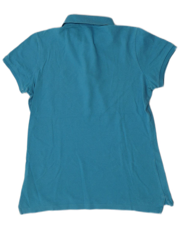 Damska koszulka polo Ralph Lauren, UK 12, średnia niebieska, bawełniana