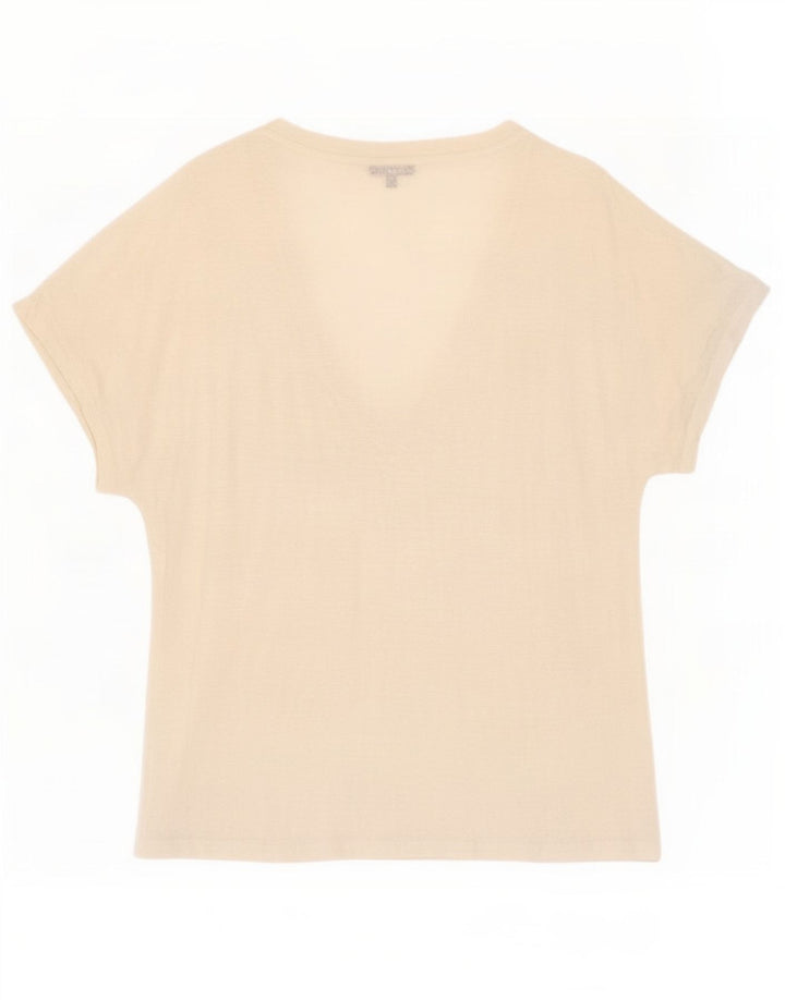 T-shirt damski Massimo Dutti Top UK 14 Średni biały