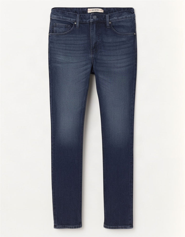 Guess Męskie jeansy slim W32 L31 Niebieskie bawełniane